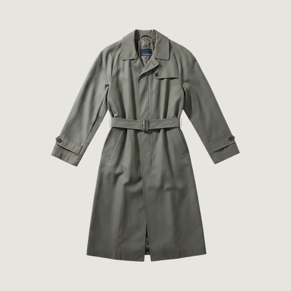Vintage Bill Blass Trench Green Belted Full Length Removable Lining
medium - 40R